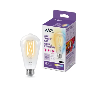 Foco Led Wiz St19 Tunable White Controlable Por Wi-fi + Bluetooth Transparente
