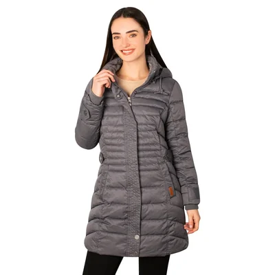 Chamarra Greenlander Capitonada Con Gorro Desmontable Para Mujer