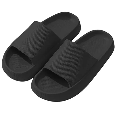 Sandalias Antideslizantes Bluelander Negro Con Plataforma