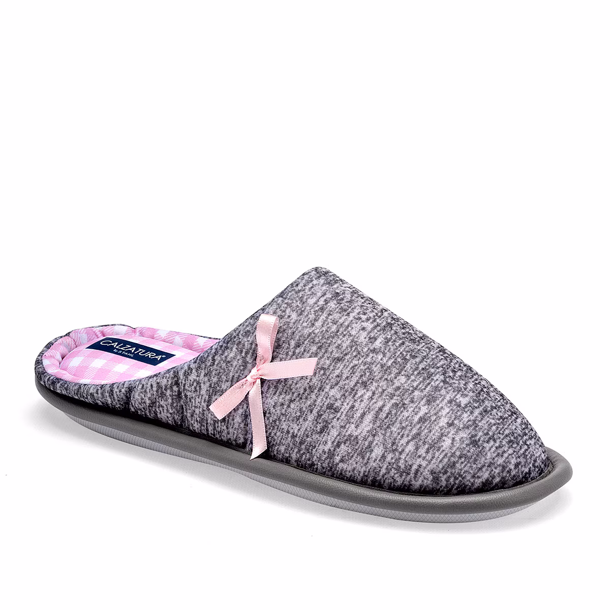 Pantufla Calzatura Gris Para Mujer