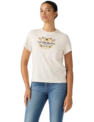 Playera manga corta cuello redondo mujer