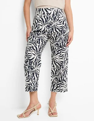 Pantalón capri slim para mujer