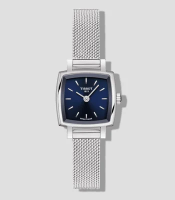 Reloj para Mujer Lovely Square Casual Azul, Plateado