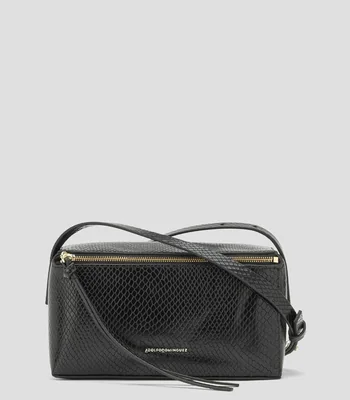 Bolsa mini Crossbody en piel con animal skin Mujer