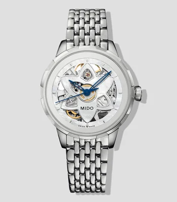 Reloj para mujer Rainflower Blossom Casual, Plateado
