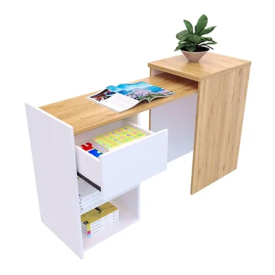Escritorio Extensible Con Cajón Space Color Duna