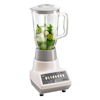 Licuadora Man Lpp-510 Blanca Vaso Plástico Cap 1.5 Lt. 10 Vel. 550w