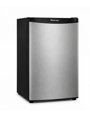 Frigobar Maxims Con Freezer 90 Litros Acero Inoxidable Plata