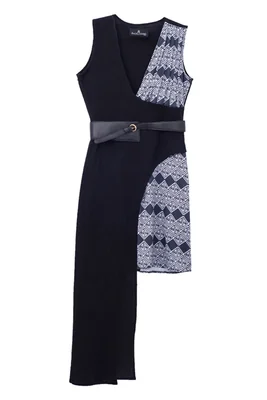 Vestido A Ángelozano Al-w05 Estampado Artesanal incluye Cinto para Mujer