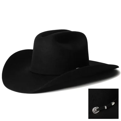 Sombrero Vaquero Stetson Sbcral-7540 Buffalo 4x Fieltro Negro Talla 7 1/8 - Venta Internacional.
