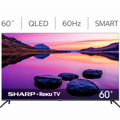 Sharp Pantalla 60" QLED 4K Roku TV