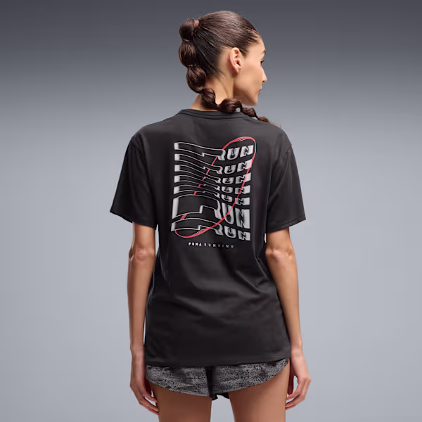 Playera estampada Run Culture para mujer
