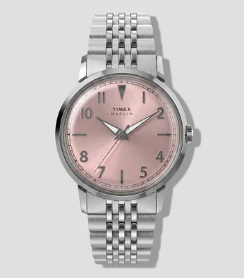 Reloj para Mujer Marlin 3 Hands Casual, Plateado