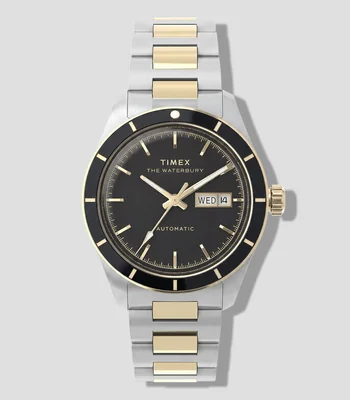 Reloj para Hombre Waterbury Heritage Automático Casual Negro, Bitono