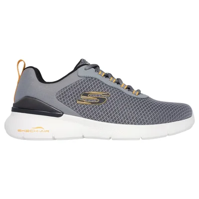 Tenis Skechers Skech-Air Wide Fit Dynamight 2.0 Durron Color Gris Amarillo Para Hombre