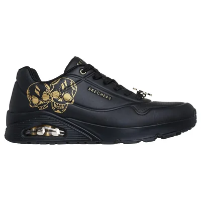 Tenis Día de Muertos Skechers Street™ Uno - Te Llevo Conmigo Color Negro Oro Para Hombre
