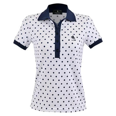 Playera Polo Rojo de Manga Corta Royal Polo Club para Mujer