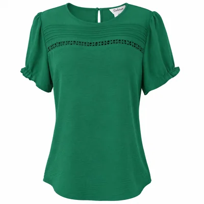Blusa Magna Corta con Canesu al Frente Delirium para Mujer Casual