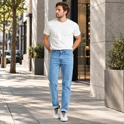 Pantalón Mezclilla Recto Hombre Edwards 2602