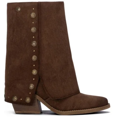 Bota Cowboy Xti Café con Pantalón para Mujer
