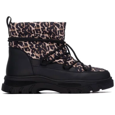 Bota Invernal Xti Negro con Agujeta para Mujer
