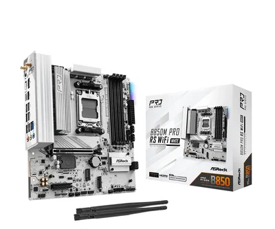 Placa Base Asrock B850m Pro Rs Wifi Am5 Ddr5 Blanco - Venta Internacional.