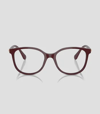 Lentes oftálmicos cuadrados borgoña Mujer