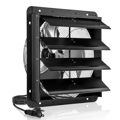 Extractor De Aire Vevor 18 Pulgadas Para Pared Y Ático Negro Con Controlador De Velocidad Variable - Venta Internacional.