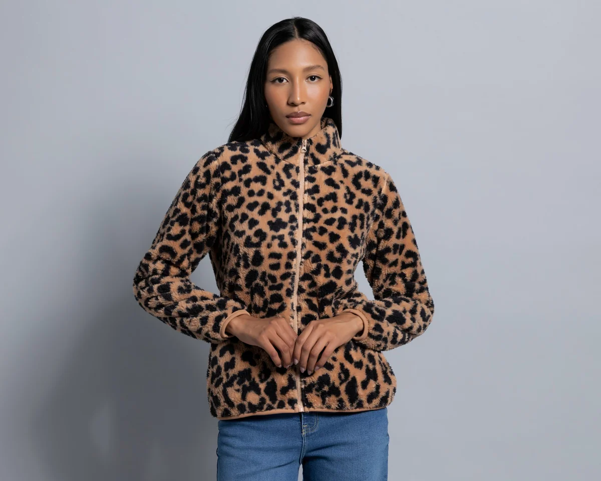 Sudadera Café Strona para Mujer