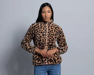 Sudadera Café Strona para Mujer