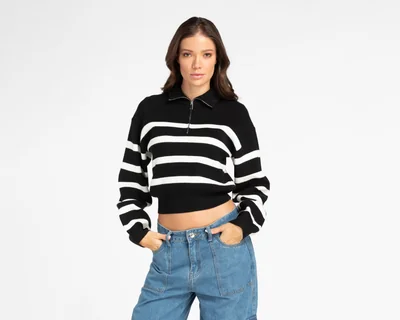 Suéter con Cierre Forever 21 para Mujer