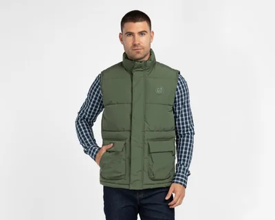 Chaleco Capitonado Refill Verde para Hombre