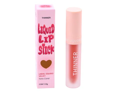 Labial Líquido Thinner Liquid Lip Stick Tono Coral 3.5 g