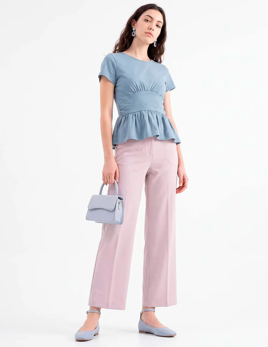 Blusa manga corta para mujer
