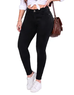 Jeans/Jegging/Jeans jogger Regular Skinny Media cintura SE4811 Otoño para mujer
