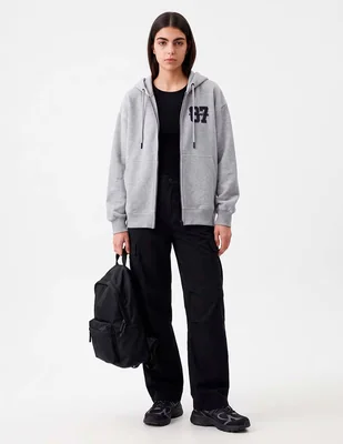 Sudadera con capucha y bolsa para mujer
