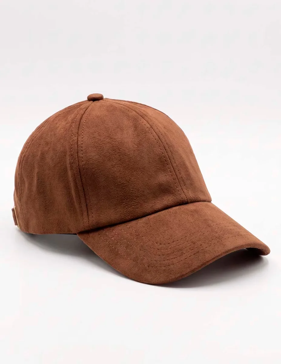 Gorra visera curva hebilla casual para mujer