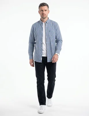Camisa casual manga larga para hombre