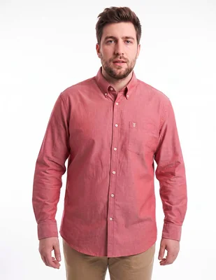 Camisa casual manga larga para hombre