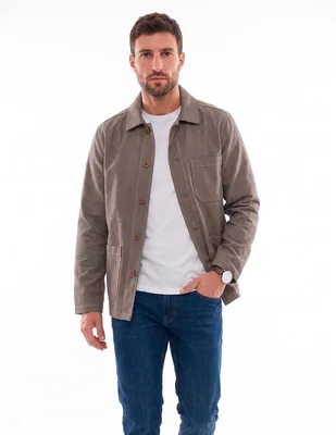 Camisa casual manga larga para hombre