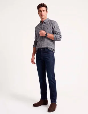 Camisa casual manga larga para hombre
