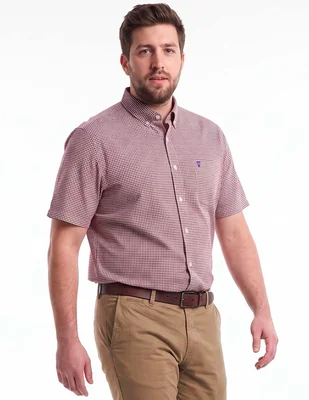 Camisa casual manga corta para hombre