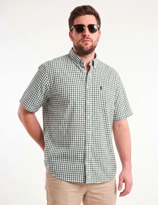 Camisa casual manga corta para hombre