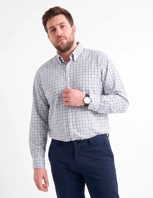 Camisa casual manga larga para hombre
