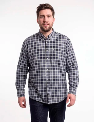 Camisa casual manga larga para hombre