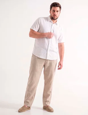 Camisa casual manga corta para hombre