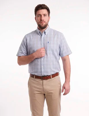 Camisa casual manga corta para hombre