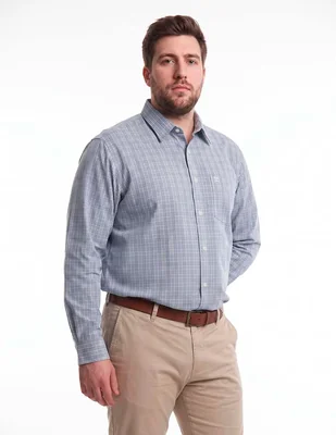 Camisa casual manga larga para hombre
