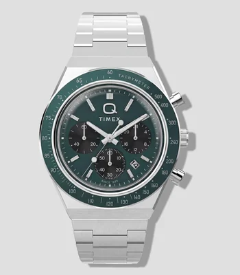 Reloj para Hombre Q Timex Casual Plateado