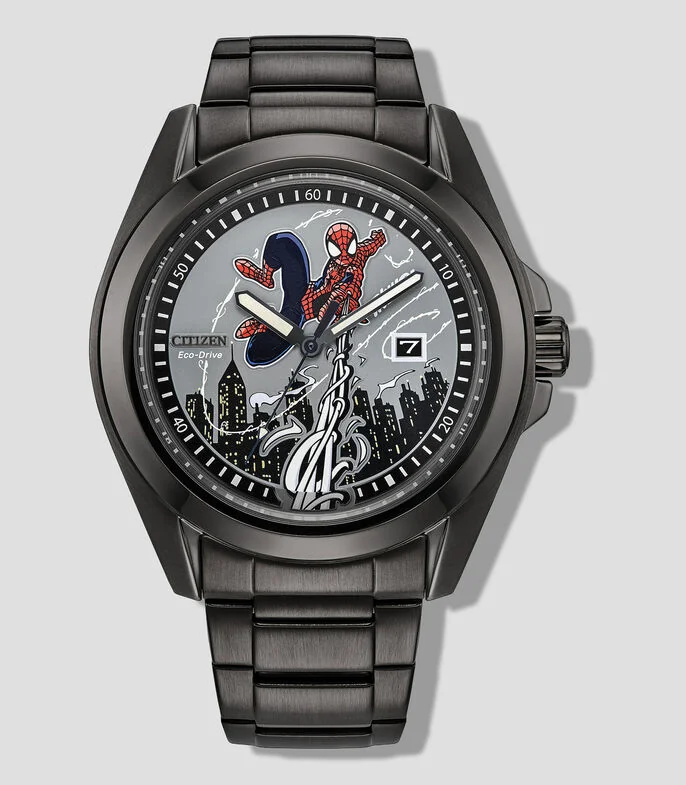 Reloj para Hombre Marvel Spider-Man casual, gris